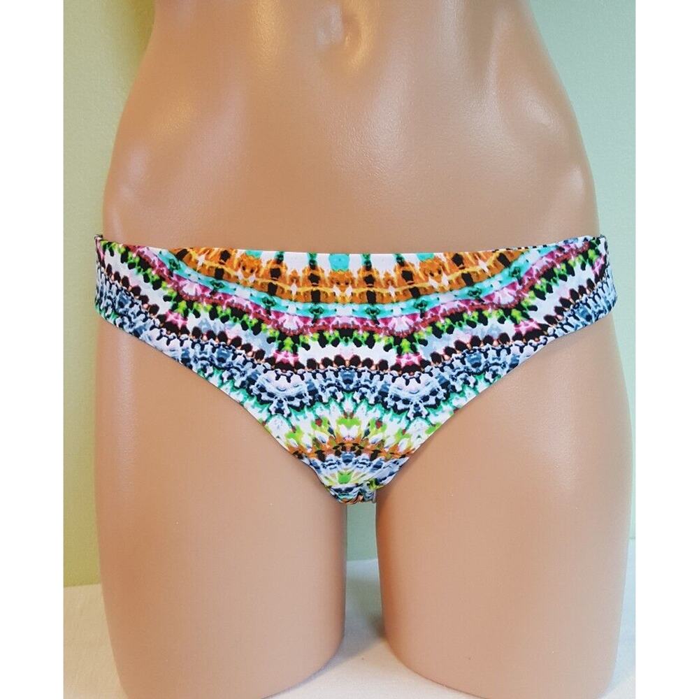 Bar III tulum tie dyed reversible cheeky bikini bottom size S